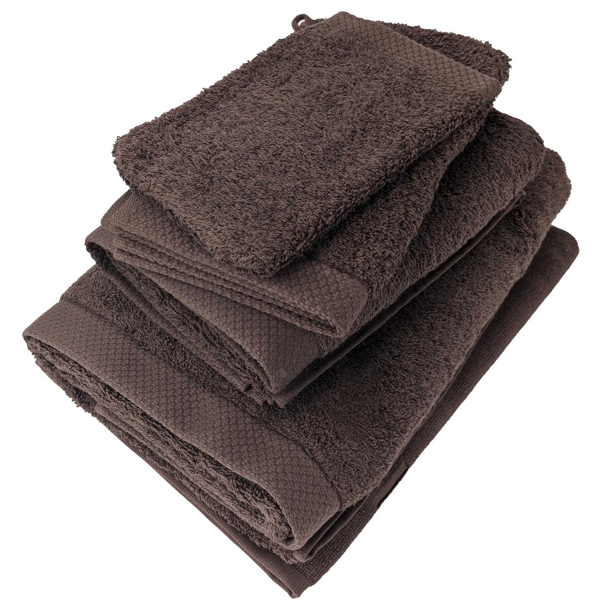 Drap de douche 70x140 cm coton Pure Points Marron Taupe