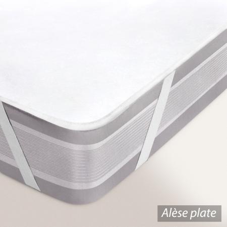 Alèse forme plateau Aster imperméable 160x200 cm 1 face coton et 1 face  polyuréthane (lot de
