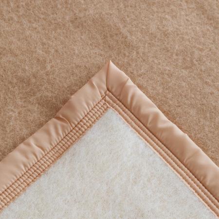 Couverture 240x260 cm pure laine vierge lambswool 360 g/m²