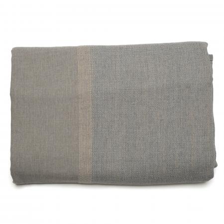 Dessus de lit ZAGORA pur coton 250 g/m² 180x240 cm beige lin