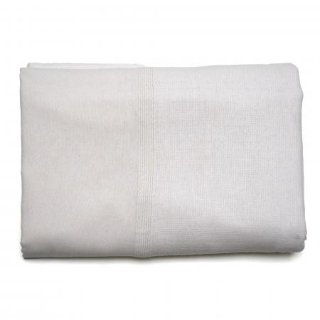 Dessus de lit ZAGORA pur coton 250 g/m² 260x240 cm blanc neige