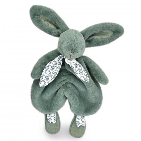 Doudou lapin 29 cm polyester collection LAPIN DOUDOU vert sauge