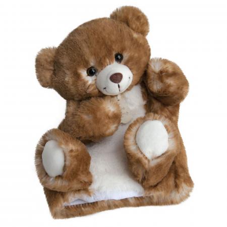 Doudou marionnette 25 cm polyester collection DOUCE MARIONNETTE ours marron