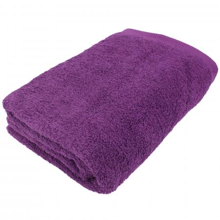 Drap de bain 100x150cm coton uni Pure violet