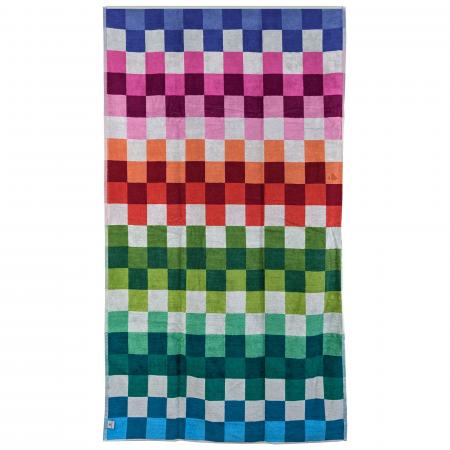 Drap de plage 100x180 cm en velours collection PANAREA multicolore