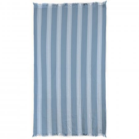 Drap de plage 100x180 cm pur coton collection SUPRAMONTE bleu