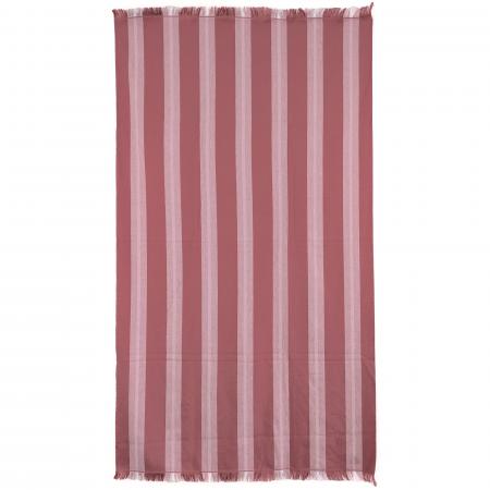 Drap de plage 100x180 cm pur coton collection SUPRAMONTE rouge