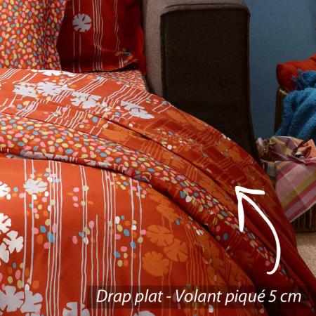 Drap plat 180x290 cm 100% coton AGATHA