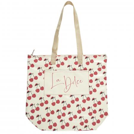 Grand sac fraicheur motifs cerises collection DOLCE PLAYA mixte rouge