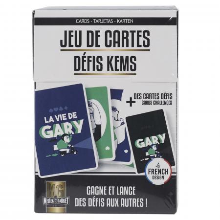 Jeu de cartes défis Kems collection GAME 60 cartes bleu et noir