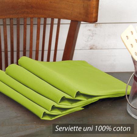 Lot de 4 serviettes de table Anis Cocina - 45x45 cm