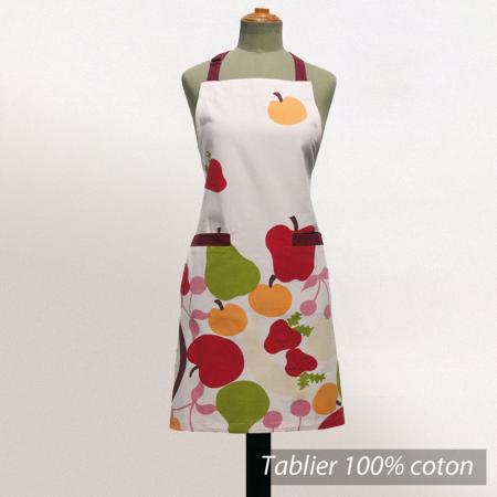 Tablier de cuisine femme Cocina - Motifs fruits et légumes