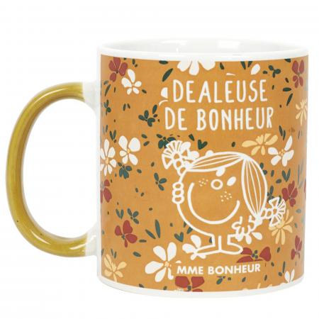 Mug 30 cl motif floral collection LIBERTY 100% céramique jaune