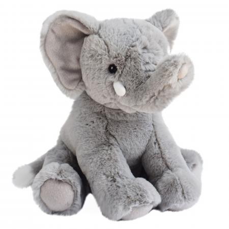 Peluche 32 cm polyester collection DANS LA SAVANE éléphant gris