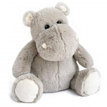 Peluche 48 cm polyester collection DANS LA SAVANE hippopotame gris