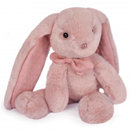 Peluche lapin 30 cm polyester collection PREPPY CHICS rose