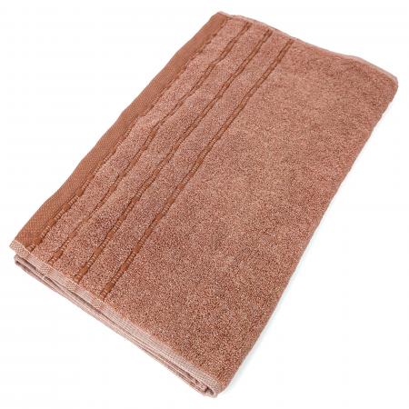 Serviette de toilette 100% coton 500 g/m² 50x100cm VIVID marron Terre-cuite