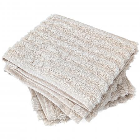 Lot de 2 serviettes invité uni 100% coton 33x50 cm SPECTRE beige