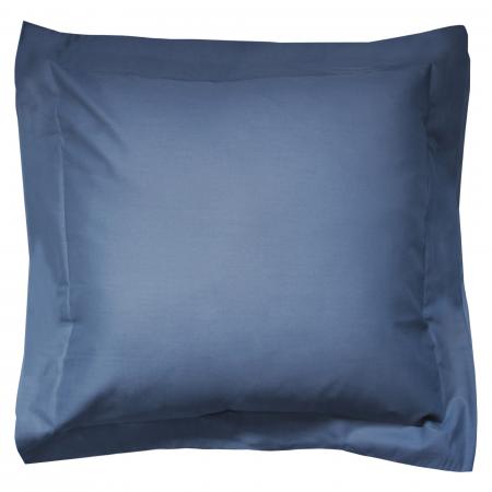 Taie Oreiller 65x65 cm (Lot de 2) Dreamzie - 100% Coton Jersey 150 GSM -  Bleu Foncé 