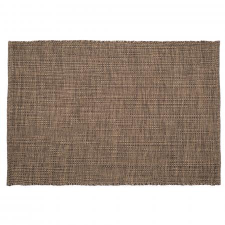 Tapis rectangulaire 170x240 cm pur coton MOOREA gris schiste