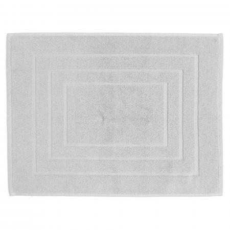 Tapis de bain 100% coton 1000g/m2 collection NAÏA 80x60 cm blanc Craie