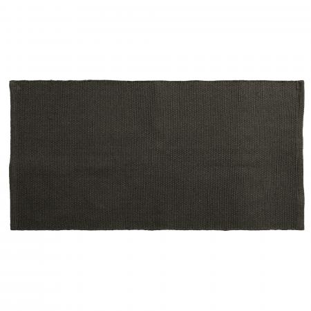 Tapis rectangulaire 70x140 cm pur coton MOOREA marron café