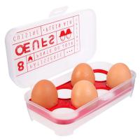 Boîte à oeufs en plastique collection EGG motifs oeufs rouge