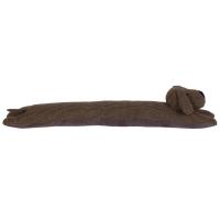 Boudin de porte WOOF petit chien marron motif petits carreaux