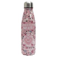 Bouteille isotherme 50 cl motif floral collection LIBERTY Madame princesse rose