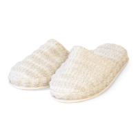 Chaussons en fils retors taille S/M 100% coton collection SWELL beige