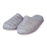 Chaussons en fils retors taille S/M 100% coton collection SWELL gris