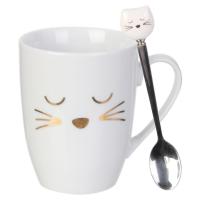 Coffret mug 35 cl en céramique avec cuillère collection CAT