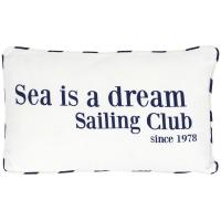 Coussin 30x50 cm SEA blanc