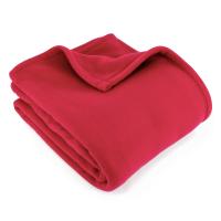 Couverture polaire 240x300 cm 100% Polyester 350 g/m2 TEDDY Rouge Framboise