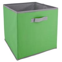 Cube de rangement cartonnée 27L vert