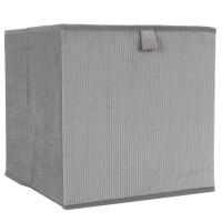 Cube de rangement décoratif 27 L collection VITALY  30x30x30 cm gris