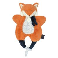 Doudou amusette 30 cm polyester collection LES PETITS FUTÉS renard orange