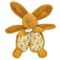 Doudou lapin 18 cm polyester collection LAPIN DOUDOU Marron ocre