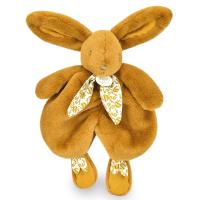 Doudou lapin 29 cm polyester collection LAPIN DOUDOU marron ocre