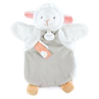 Doudou marionnette 25 cm polyester collection LES MARIONNETTES agneau gris