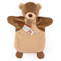 Doudou marionnette 25 cm polyester collection LES MARIONNETTES ours marron