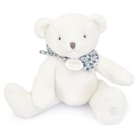 Doudou ours 25 cm polyester collection L'OURS DOUDOU blanc