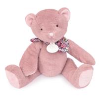 Doudou ours 25 cm polyester collection L'OURS DOUDOU rose