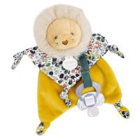 Doudou sucette 20 cm polyester collection BOH'AIME lion jaune multicolore