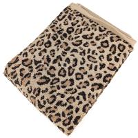 Drap de bain 100x150 cm pur coton collection LEOPARD beige léopard