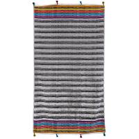 Drap de plage 100x180 cm en velours collection SICILE multicolore