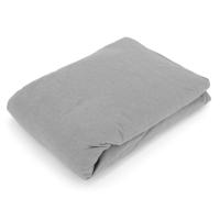 Drap housse flanelle unie 140x190 cm 100% coton WALES gris Souris