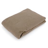 Drap housse flanelle unie 90x190 cm 100% coton WALES marron Noisette