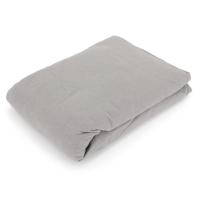 Drap housse flanelle unie 90x190 cm 100% coton WALES gris