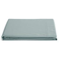 Drap plat pour lit simple 180x290 cm percale de coton MANOIR vert Lichen